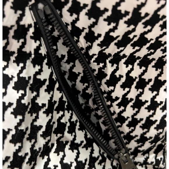 Mackage Houndstooth Down Jacket with Sherpa Collar - Picture 3 of 13